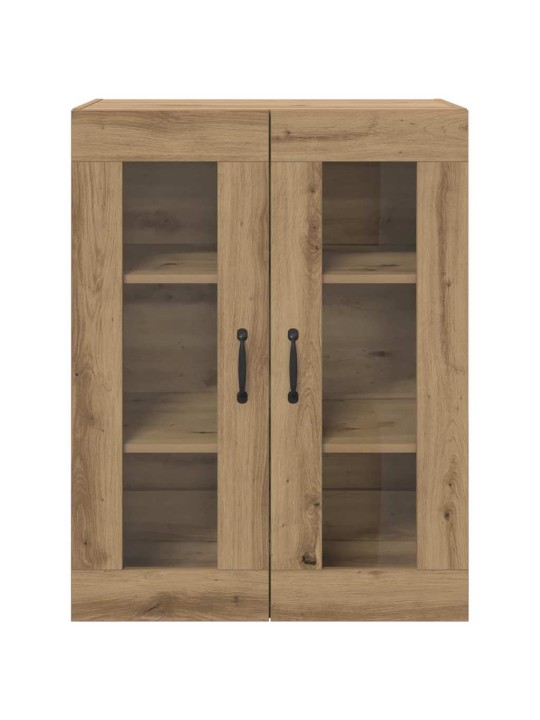 Sienā uzstādītie skapji 2 pcs amatnieku ozola 69.5 x 34 x 90 cm