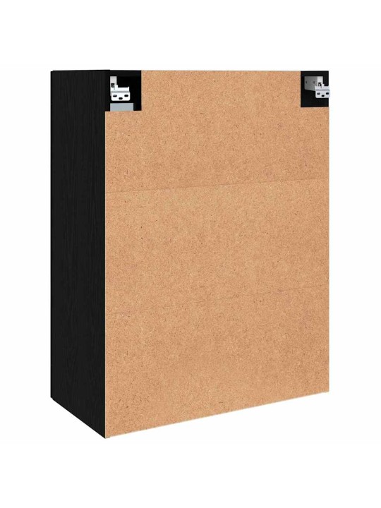 Sienā uzstādītie skapji 2 pcs melns ozols 69.5 x 34 x 90 cm