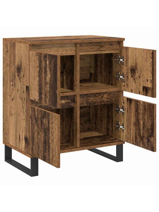 Sānu skapji 2 pcs vecs koks 120 x 35 x 70 cm inženierijas koks