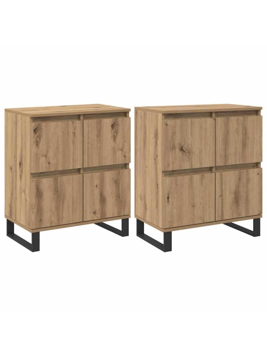 Sānu skapji 2 pcs amatnieku ozola 120 x 35 x 70 cm