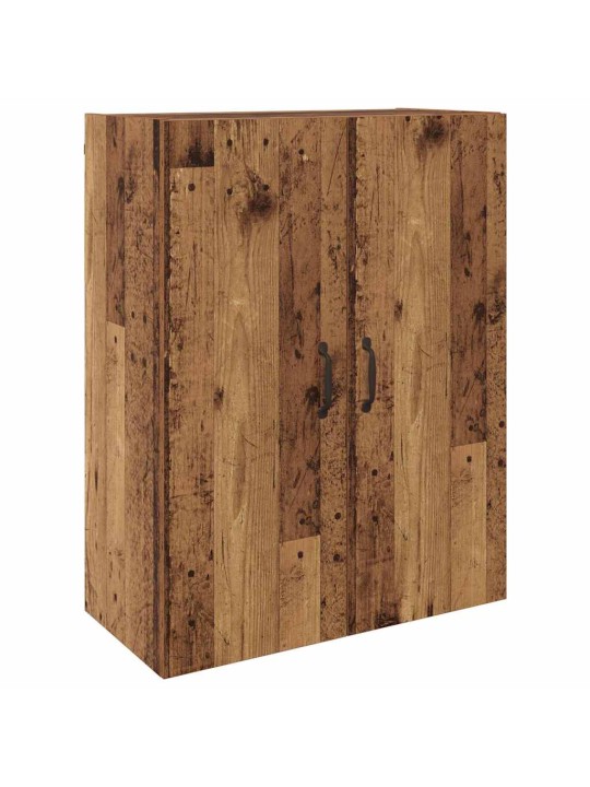 Sienā uzstādītie skapji 2 pcs vecs koks 69.5 x 34 x 90 cm
