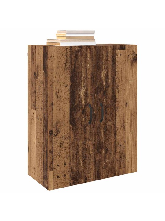Sienā uzstādītie skapji 2 pcs vecs koks 69.5 x 34 x 90 cm