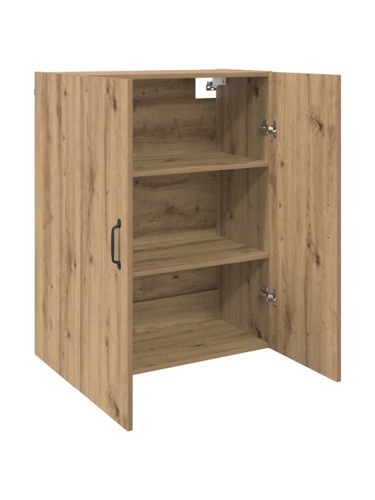 Sienā uzstādītie skapji 2 pcs amatnieku ozola 69.5 x 34 x 90 cm