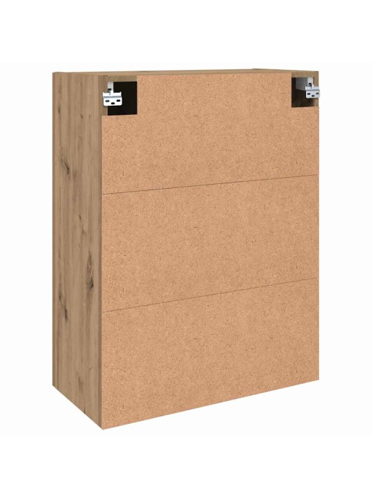 Sienā uzstādītie skapji 2 pcs amatnieku ozola 69.5 x 34 x 90 cm