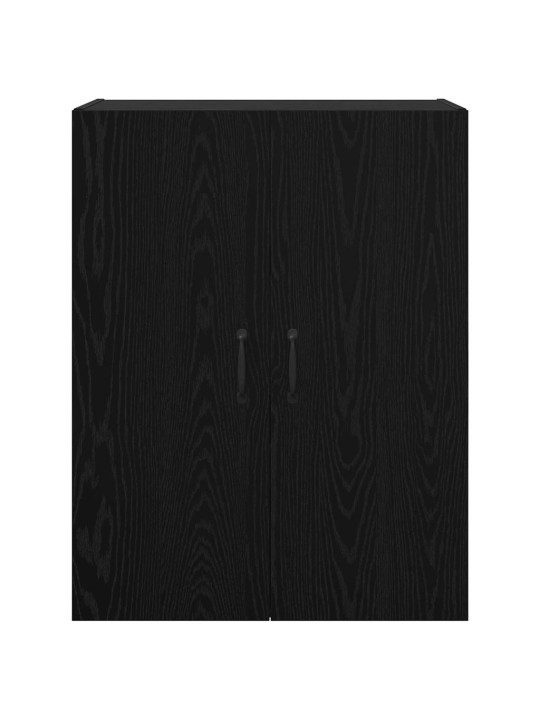 Sienā uzstādītie skapji 2 pcs melns ozols 69.5 x 34 x 90 cm