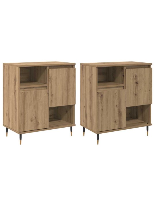Sānu skapji 2 pcs amatnieku ozola 120 x 35 x 70 cm