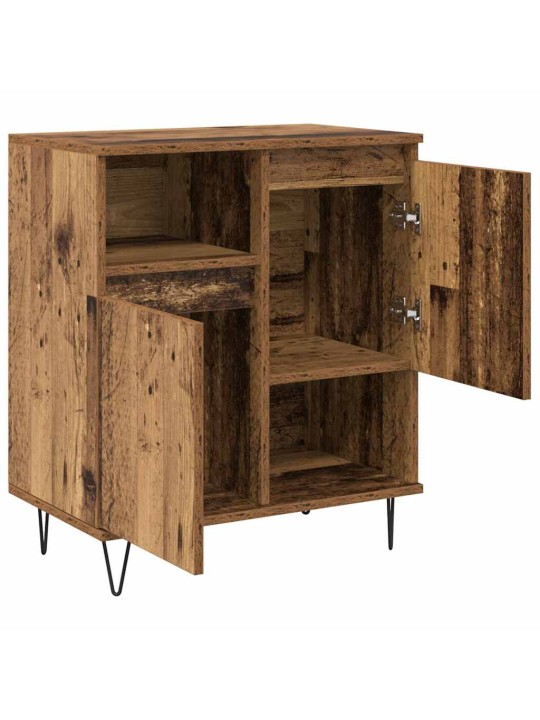 Sānu skapji 3 pcs vecs koks 180 x 35 x 70 cm inženierijas koks