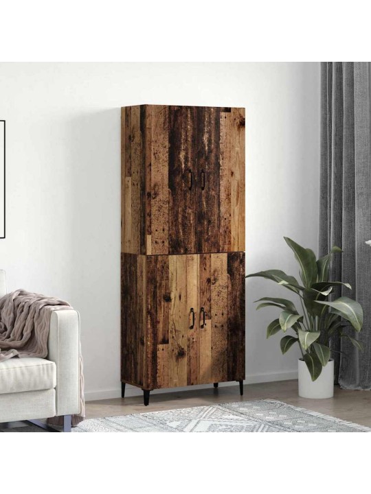 Augstais skapītis 2 pcs vecs koks 69.5 x 34 x 180 cm