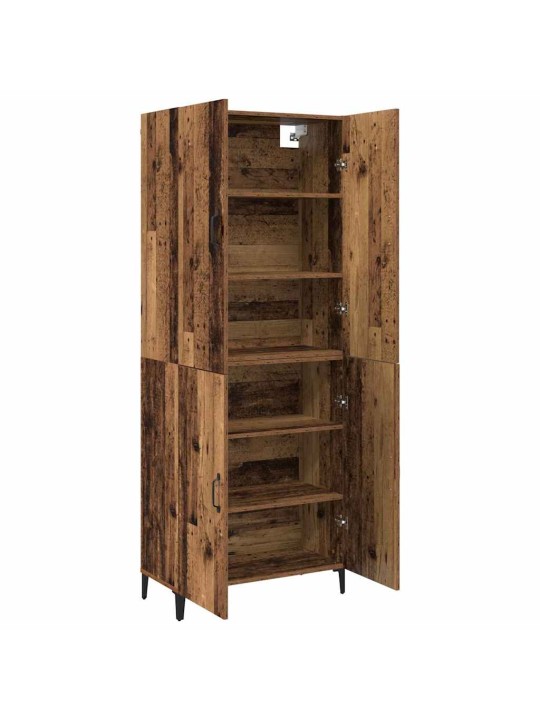 Augstais skapītis 2 pcs vecs koks 69.5 x 34 x 180 cm