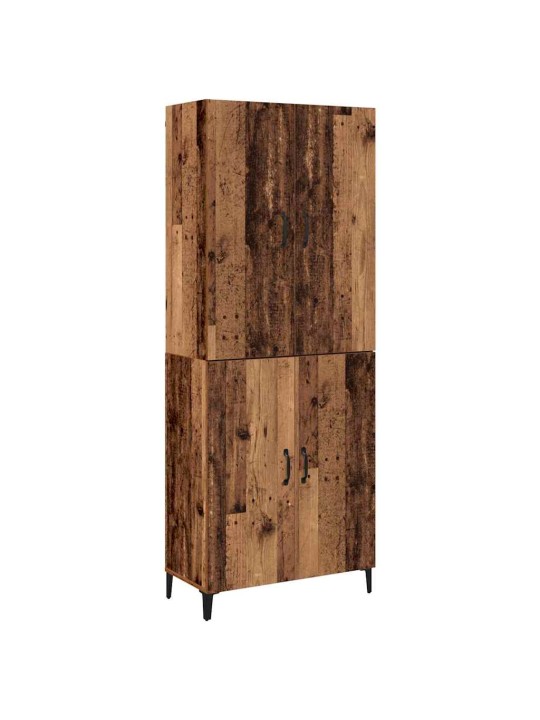 Augstais skapītis 2 pcs vecs koks 69.5 x 34 x 180 cm