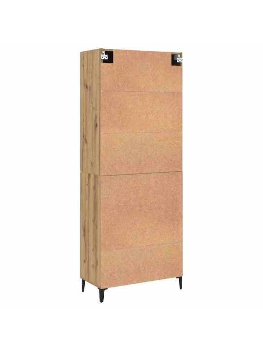 Augstais skapītis 2 pcs amatnieku ozola 69.5 x 34 x 180 cm