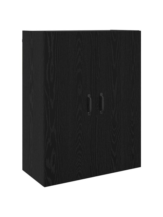 Augstais skapītis 2 pcs melns ozols 69.5 x 34 x 180 cm