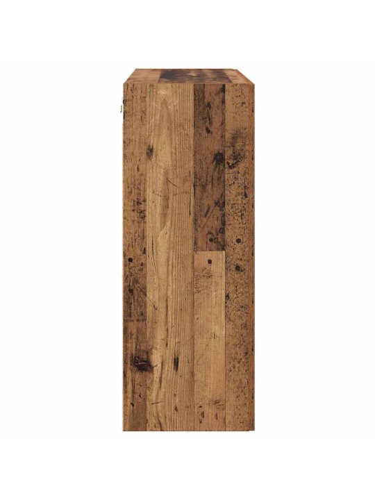 Sienā uzstādītie skapji 2 pcs vecs koks 69.5 x 34 x 90 cm