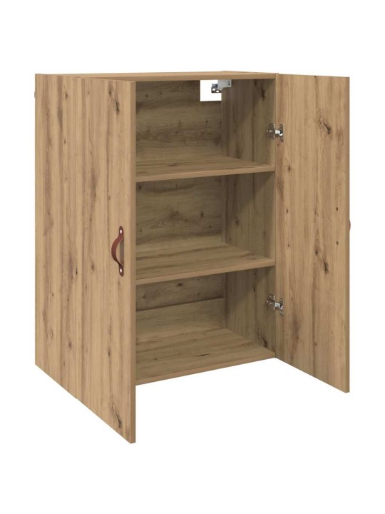 Sienā uzstādītie skapji 2 pcs amatnieku ozola 69.5 x 34 x 90 cm