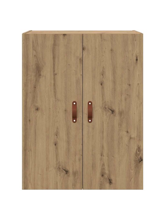 Sienā uzstādītie skapji 2 pcs amatnieku ozola 69.5 x 34 x 90 cm