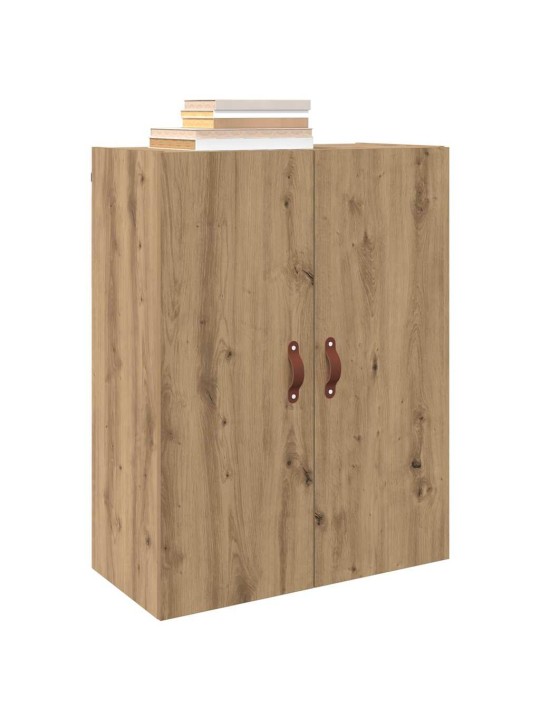 Sienā uzstādītie skapji 2 pcs amatnieku ozola 69.5 x 34 x 90 cm