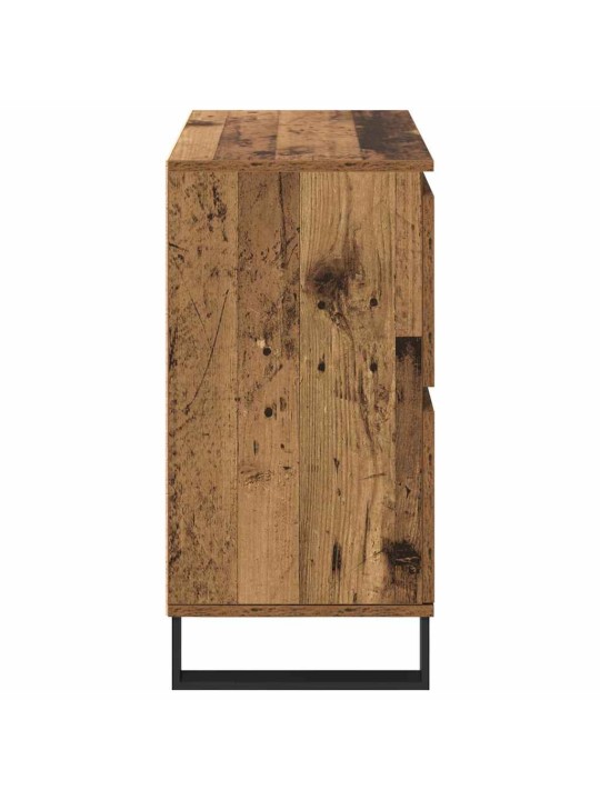 Sānu skapji 3 pcs vecs koks 180 x 35 x 70 cm inženierijas koks