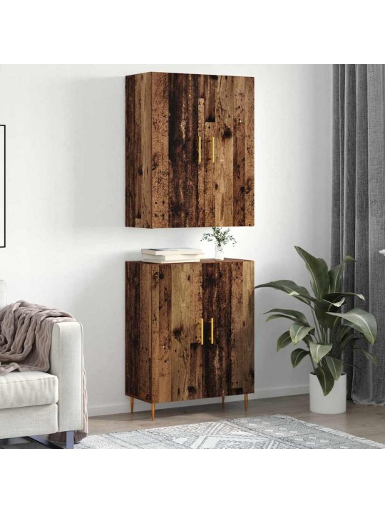 Augstais skapītis vecs koks 69.5 x 34 x 180 cm