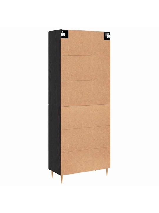 Augstais skapītis melns ozols 69.5 x 34 x 180 cm