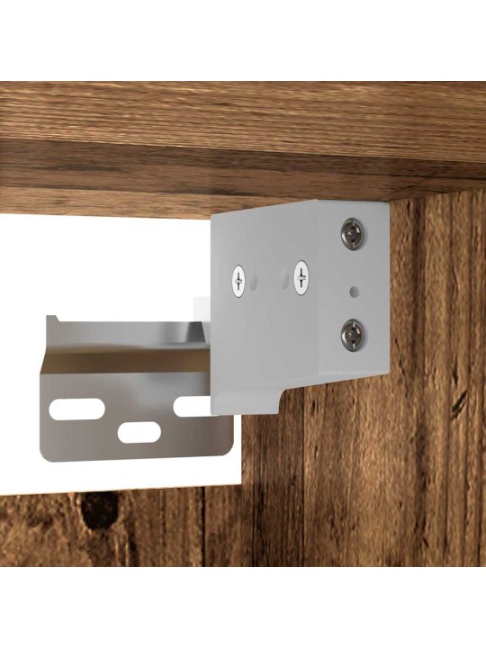 Sienā uzstādītie skapji 2 pcs vecs koks 69.5 x 34 x 90 cm