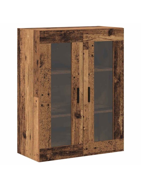 Sienā uzstādītie skapji 2 pcs vecs koks 69.5 x 34 x 90 cm