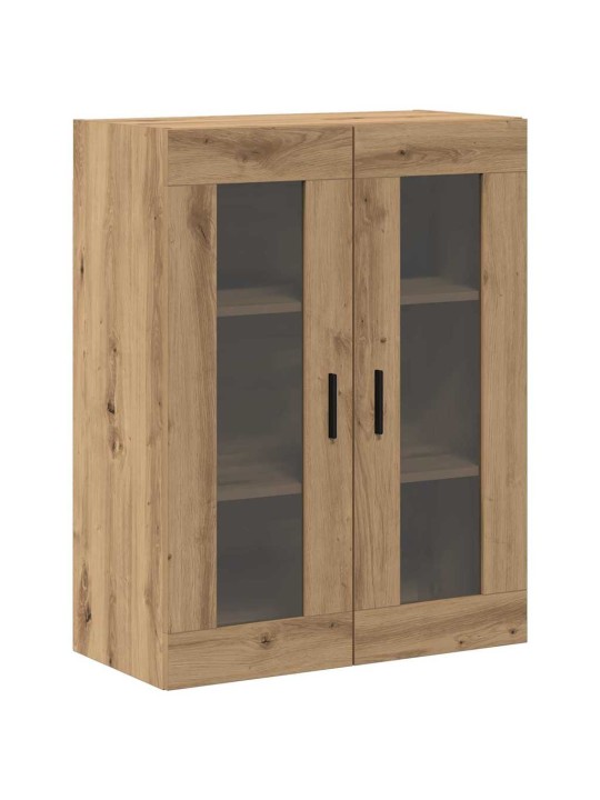 Sienā uzstādītie skapji 2 pcs amatnieku ozola 69.5 x 34 x 90 cm