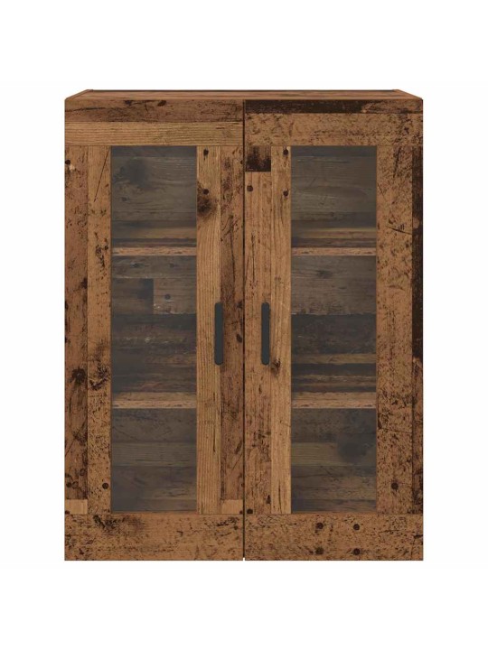 Sienā uzstādītie skapji 2 pcs vecs koks 69.5 x 34 x 90 cm