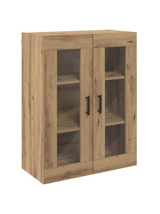 Sienā uzstādītie skapji 2 pcs amatnieku ozola 69.5 x 34 x 90 cm