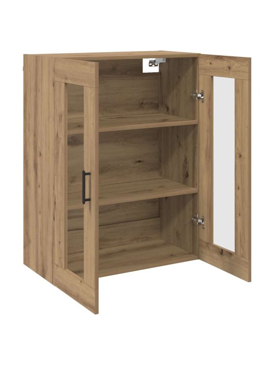 Sienā uzstādītie skapji 2 pcs amatnieku ozola 69.5 x 34 x 90 cm