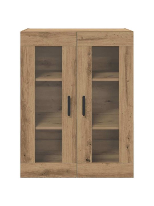 Sienā uzstādītie skapji 2 pcs amatnieku ozola 69.5 x 34 x 90 cm
