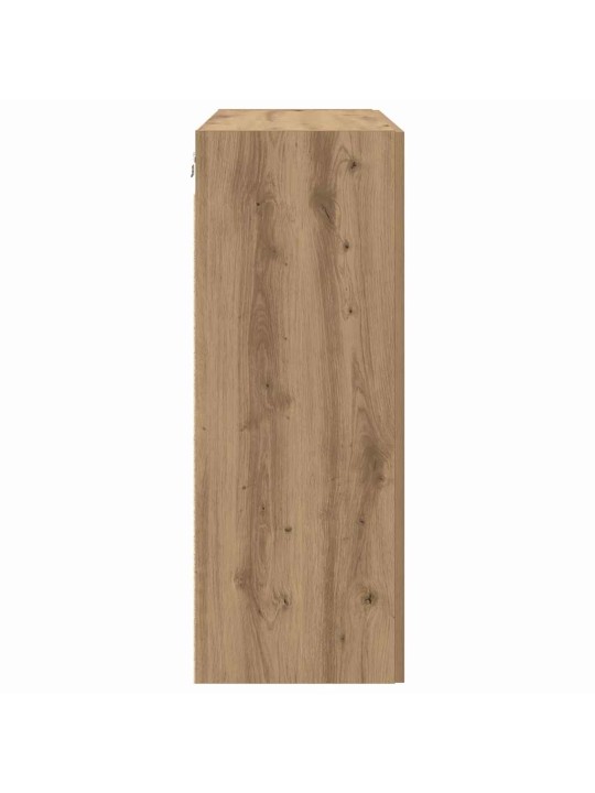 Sienā uzstādītie skapji 2 pcs amatnieku ozola 69.5 x 34 x 90 cm
