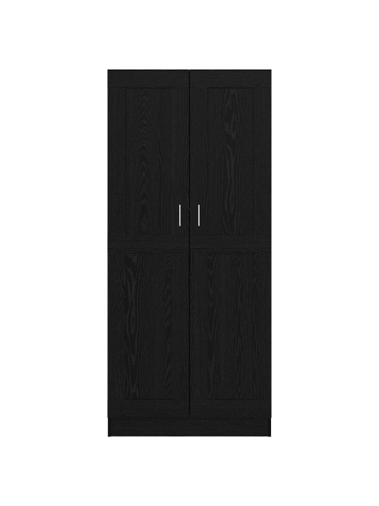 Grāmatplaukts melns ozols 82.5 x 30.5 x 185 cm