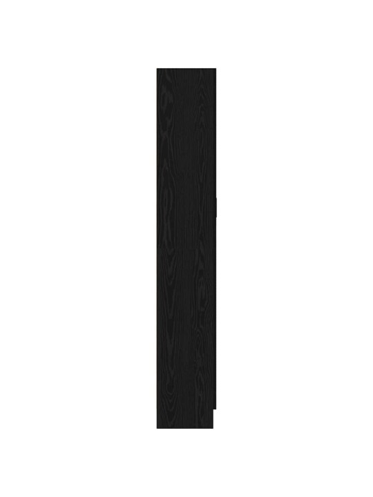 Grāmatplaukts melns ozols 82.5 x 30.5 x 185 cm