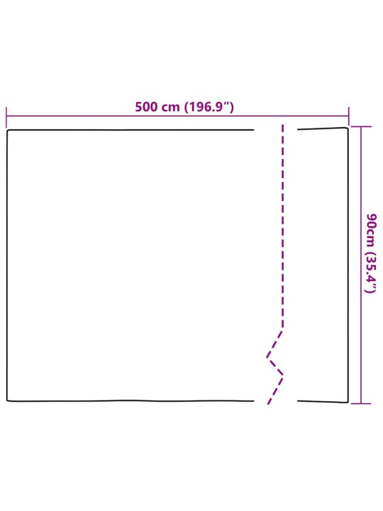 Mēbeļu uzlīme cits sudraba 90 x 500 cm pet