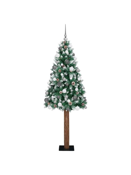 Tievā ziemassvētku egle zaļa 77 x 77 x 210 cm pvc