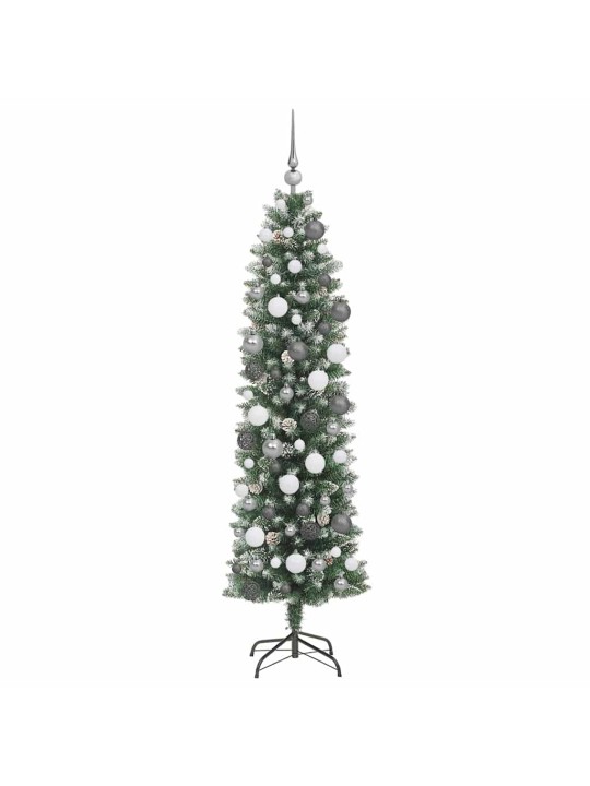 Mākslīgs slaids ziemassvētku koks zaļa 180 cm pvc