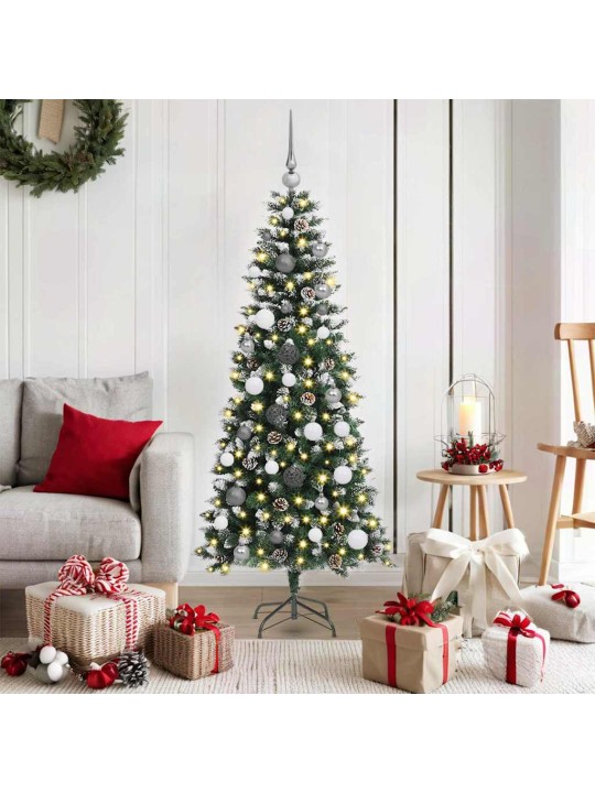 Mākslīgā ziemassvētku eglīte zaļa 150 cm pvc