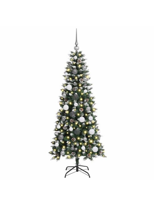 Mākslīgā ziemassvētku eglīte zaļa 150 cm pvc