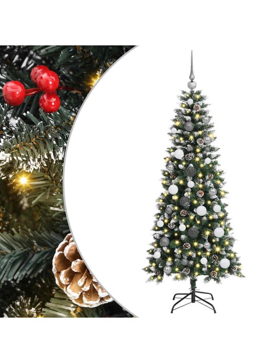 Mākslīgā ziemassvētku eglīte zaļa 150 cm pvc