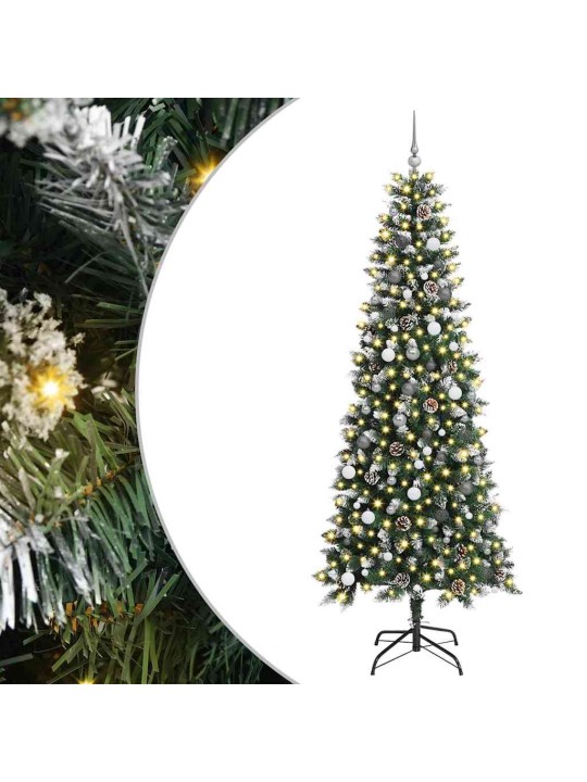 Mākslīgā ziemassvētku eglīte zaļa 240 cm pvc