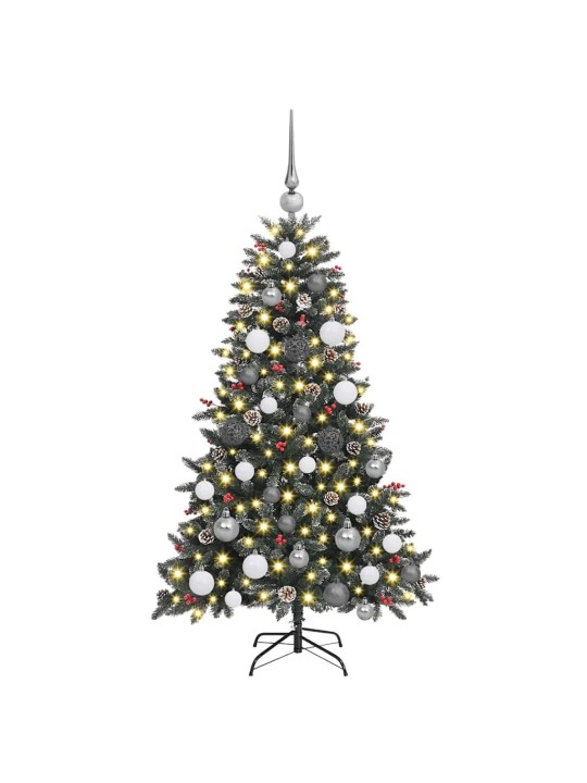 Mākslīgā ziemassvētku eglīte zaļa 120 cm pvc
