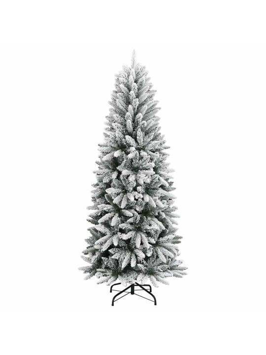 Mākslīgā ziemassvētku eglīte balts 210 cm pvc
