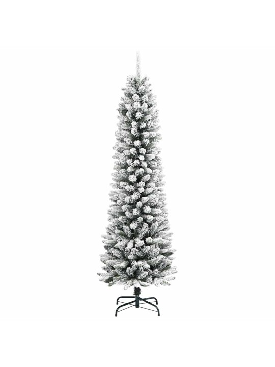 Tievā ziemassvētku egle balts 150 cm pvc