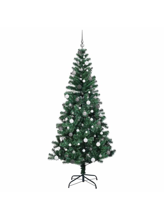 Mākslīgā ziemassvētku eglīte zaļa 240 cm pvc