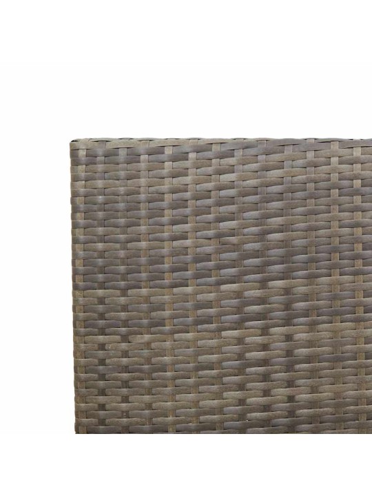Dārza saliekamās krēsli 4 pcs pelēks un brūns