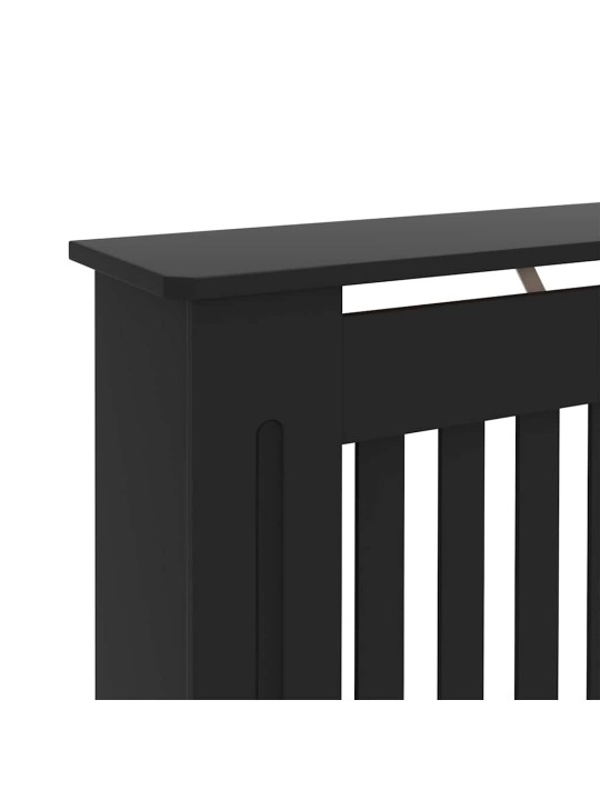 Radiatora vāks 2 pcs melna 112 x 19 x 81.5 cm inženierijas koks