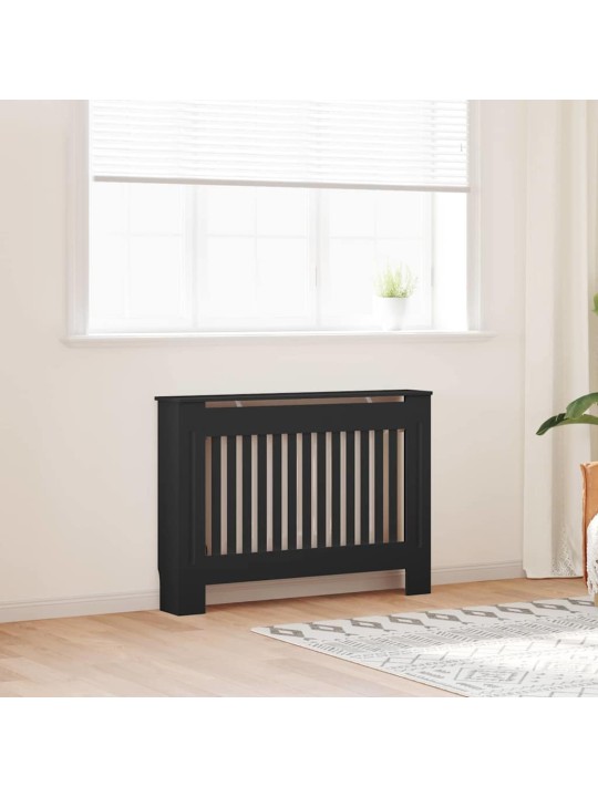 Radiatora vāks 2 pcs melna 112 x 19 x 81.5 cm inženierijas koks