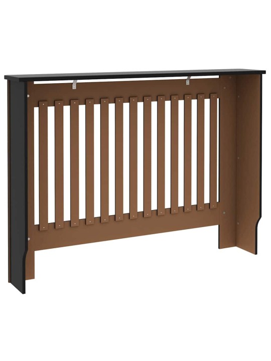 Radiatora vāks 2 pcs melna 112 x 19 x 81.5 cm inženierijas koks