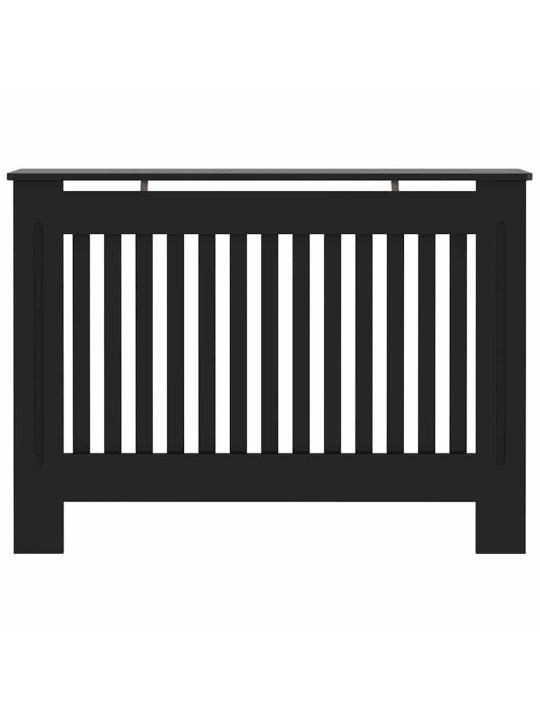 Radiatora vāks 2 pcs melna 112 x 19 x 81.5 cm inženierijas koks