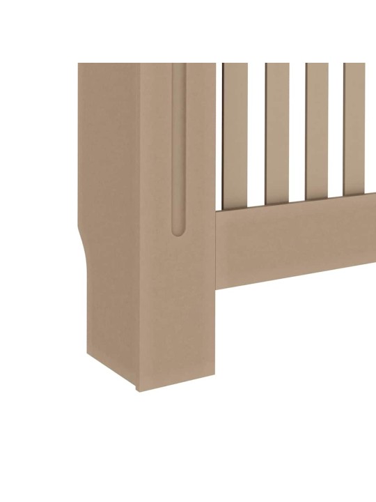Radiatora vāks 2 pcs brūna 112 x 19 x 81.5 cm inženierijas koks